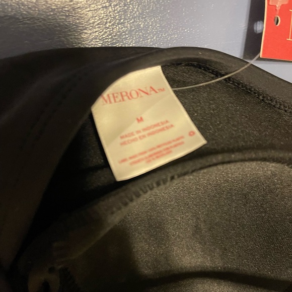 Merona Black One Piece with Criss Cross Straps - Picture 5 of 5